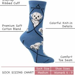 Cheap โ๏ธ WHD Maltese ๐งฆ Socks For ๐ฉ Women Gift For ๐ฆฎ Dog Lovers ๐ 6 WHD Maltese Socks For Women Gift For Dog Lovers