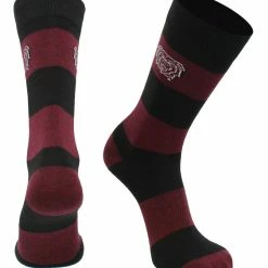 TCK Missouri State Bears Socks Game Day Striped Crew Socks All Schools