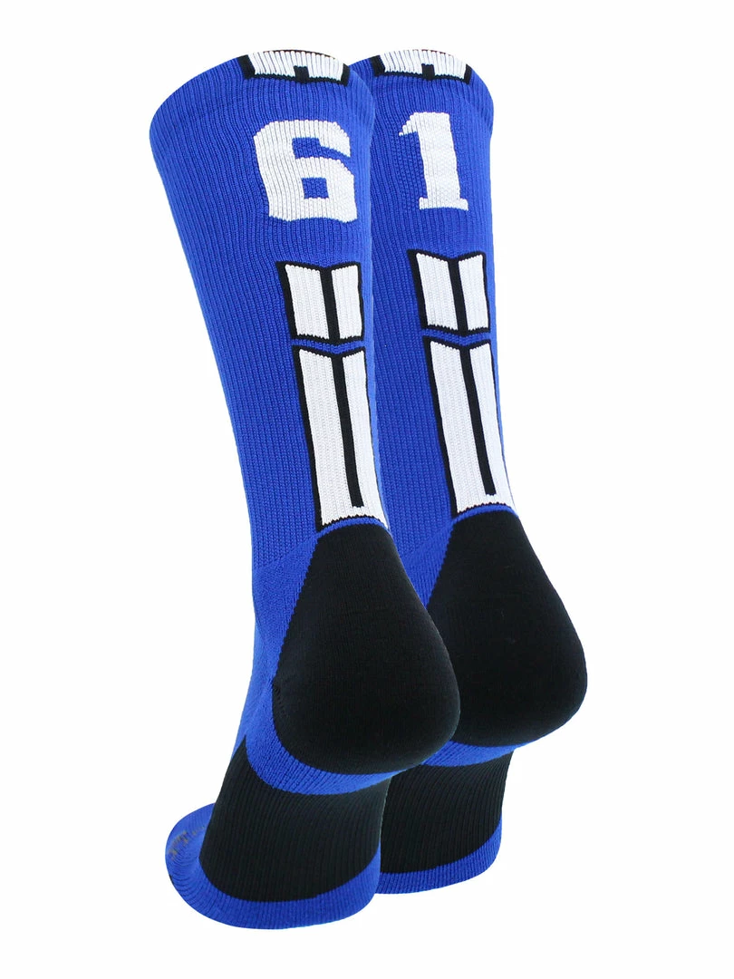 Budget ๐คฉ MadSportsStuff Volleyball ๐งฆ Socks Royal Player ID Custom Number Crew ๐งฆ Socks For ๐ Basketball Lacrosse Volleyball Boys And ๐ง Girls ๐ 18 MadSportsStuff Volleyball Socks Royal Player ID Custom Number Crew Socks For Basketball Lacrosse Volleyball Boys And Girls