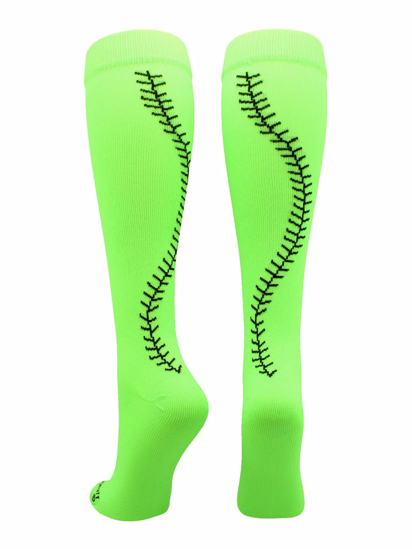 Buy ๐ MadSportsStuff ๐ฅ Softball ๐งฆ Socks With Stitches - For ๐ง Girls Or ๐ฉ Women - Knee High Length ๐ฅฐ 14 MadSportsStuff Softball Socks With Stitches - For Girls Or Women - Knee High Length