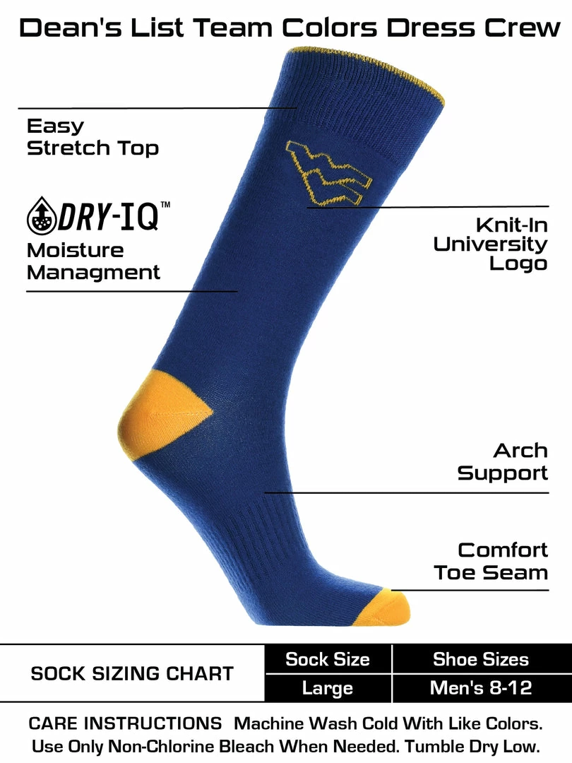 Budget ๐ฏ TCK All Schools West Virginia Mountaineers ๐ Dress ๐งฆ Socks Dean's List Crew Length ๐งฆ Socks ๐ฏ 3 TCK All Schools West Virginia Mountaineers Dress Socks Dean's List Crew Length Socks