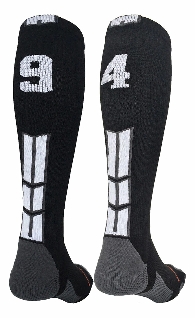 Outlet โ MadSportsStuff ๐ฅ Softball ๐งฆ Socks Black Player ID Custom Number Over The Calf ๐งฆ Socks For ๐ฅ Softball โพ Baseball Football Boys And ๐ง Girls ๐ 36 MadSportsStuff Softball Socks Black Player ID Custom Number Over The Calf Socks For Softball Baseball Football Boys And Girls