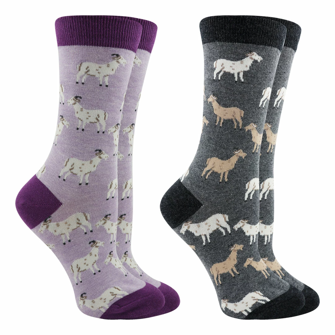 Coupon ๐ WHD Goat ๐งฆ Socks For ๐ฉ Women - Goat Lovers Gift - 2-Pack Crazy ๐งฆ Socks - Crew ๐ 5 WHD Goat Socks For Women - Goat Lovers Gift - 2-Pack Crazy Socks - Crew