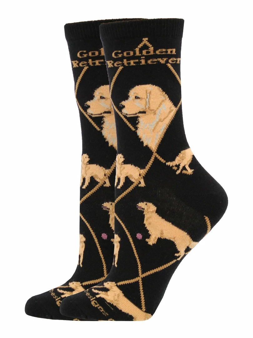 Buy โ๏ธ WHD Crazy ๐งฆ Socks - Crew Golden Retriever ๐งฆ Socks For ๐ฉ Women Gift For ๐ถ Dog Lovers โค๏ธ 2 WHD Crazy Socks - Crew Golden Retriever Socks For Women Gift For Dog Lovers