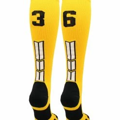 Cheap ๐ MadSportsStuff ๐ฅ Softball ๐งฆ Socks Gold Player ID Custom Number Over The Calf ๐งฆ Socks For ๐ฅ Softball โพ Baseball Football Boys And ๐ง Girls ๐ 208 MadSportsStuff Softball Socks Gold Player ID Custom Number Over The Calf Socks For Softball Baseball Football Boys And Girls