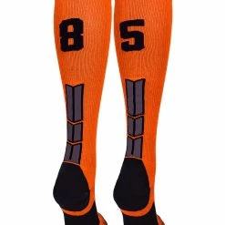 Best Sale ๐ MadSportsStuff ๐ฅ Softball ๐งฆ Socks Orange And Black Player ID Custom Number Over The Calf ๐งฆ Socks For ๐ฅ Softball โพ Baseball Football Boys And ๐ง Girls โญ 150 MadSportsStuff Softball Socks Orange And Black Player ID Custom Number Over The Calf Socks For Softball Baseball Football Boys And Girls