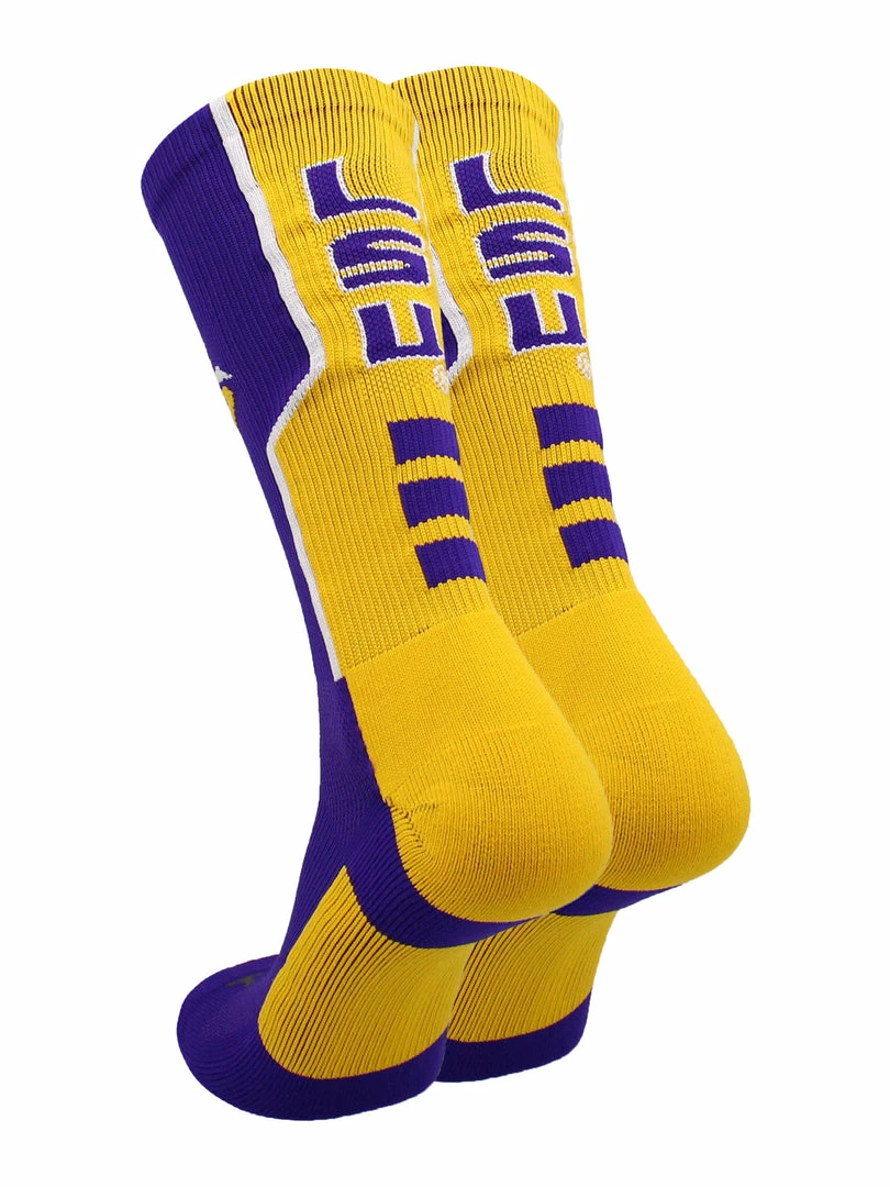 Cheapest โ TCK All Schools LSU Tigers Perimeter Crew ๐งฆ Socks โค๏ธ 2 TCK All Schools LSU Tigers Perimeter Crew Socks