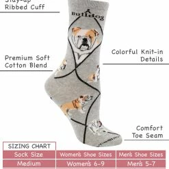 WHD American Bulldog Socks For Women Gift For Dog Lovers