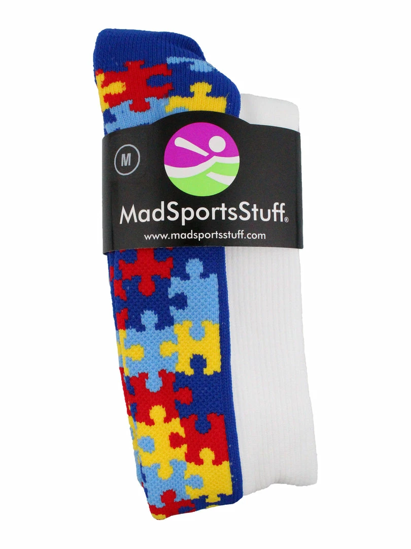 Best reviews of ๐ MadSportsStuff Puzzle Heart Autism Awareness Over The Calf ๐งฆ Socks โพ Baseball ๐งฆ Socks ๐ 2 MadSportsStuff Puzzle Heart Autism Awareness Over The Calf Socks Baseball Socks