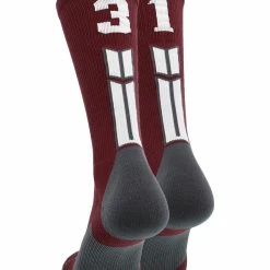 Best deal ๐คฉ MadSportsStuff Maroon Player ID Custom Number Crew ๐งฆ Socks For ๐ Basketball Lacrosse Volleyball Boys And ๐ง Girls ๐งจ 202 MadSportsStuff Maroon Player ID Custom Number Crew Socks For Basketball Lacrosse Volleyball Boys And Girls