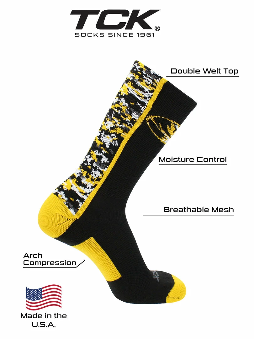 Best deal โญ TCK Missouri Tigers ๐งฆ Socks Digital Camo Crew ๐ 4 TCK Missouri Tigers Socks Digital Camo Crew