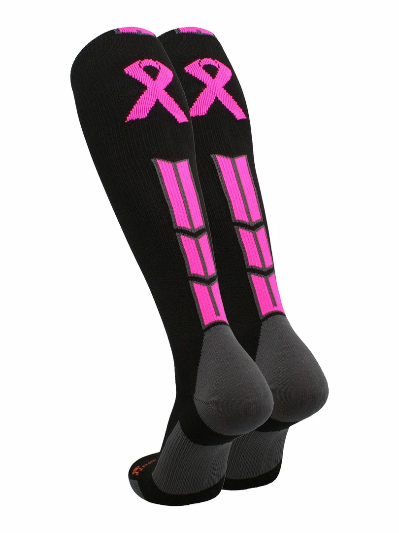 Outlet ๐ MadSportsStuff Triumph Pink Ribbon Breast Cancer Awareness Over The Calf ๐งฆ Socks โพ Baseball ๐งฆ Socks โค๏ธ 2 MadSportsStuff Triumph Pink Ribbon Breast Cancer Awareness Over The Calf Socks Baseball Socks