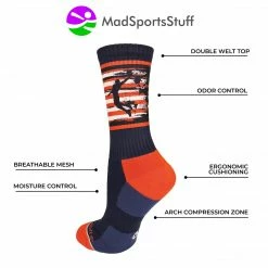 Flash Sale ๐ MadSportsStuff USA ๐ Basketball ๐งฆ Socks With American Flag And Player Crew Length โ๏ธ 7 MadSportsStuff USA Basketball Socks With American Flag And Player Crew Length