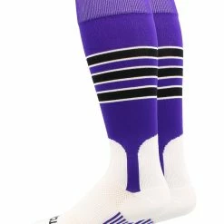 TCK Baseball Stirrup Socks With Stripes Pattern D Baseball Socks