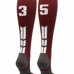 Best Sale ๐ MadSportsStuff ๐ฅ Softball ๐งฆ Socks Maroon Player ID Custom Number Over The Calf ๐งฆ Socks For ๐ฅ Softball โพ Baseball Football Boys And ๐ง Girls ๐คฉ 198 MadSportsStuff Softball Socks Maroon Player ID Custom Number Over The Calf Socks For Softball Baseball Football Boys And Girls