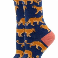 WHD Mountain Lion Socks For Women Gift For Animal Lovers Crazy Socks - Crew