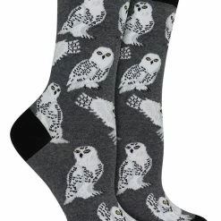 WHD Owl Socks For Women Gift For Bird Lovers Crazy Socks - Crew