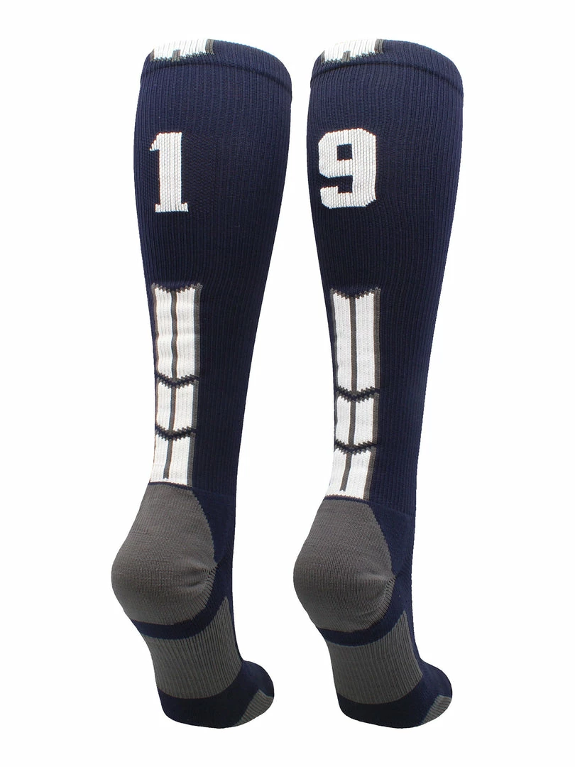 Best Sale ๐คฉ MadSportsStuff Navy Player ID Custom Number Over The Calf ๐งฆ Socks For ๐ฅ Softball โพ Baseball Football Boys And ๐ง Girls โจ 62 MadSportsStuff Navy Player ID Custom Number Over The Calf Socks For Softball Baseball Football Boys And Girls