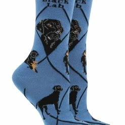 Flash Sale ⭐ WHD Crazy 🧦 Socks - Crew Black Lab 🧦 Socks For 👩 Women Gift For 🦮 Dog Lovers 🤩 9 WHD Crazy Socks - Crew Black Lab Socks For Women Gift For Dog Lovers