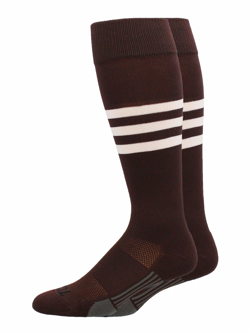 Cheapest ๐ MadSportsStuff Dugout 3 Stripe โพ Baseball ๐งฆ Socks Over The Calf Length Pattern B โญ 6 MadSportsStuff Dugout 3 Stripe Baseball Socks Over The Calf Length Pattern B