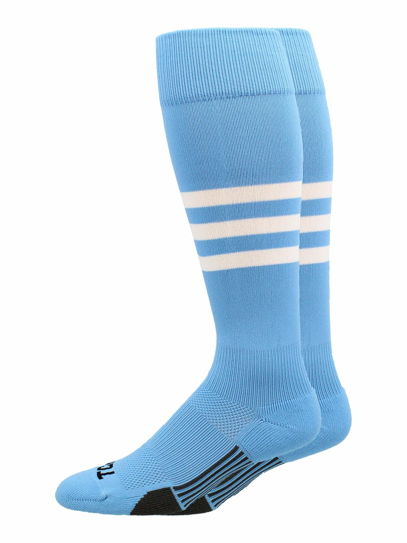 Cheapest ๐ MadSportsStuff Dugout 3 Stripe โพ Baseball ๐งฆ Socks Over The Calf Length Pattern B โญ 7 MadSportsStuff Dugout 3 Stripe Baseball Socks Over The Calf Length Pattern B