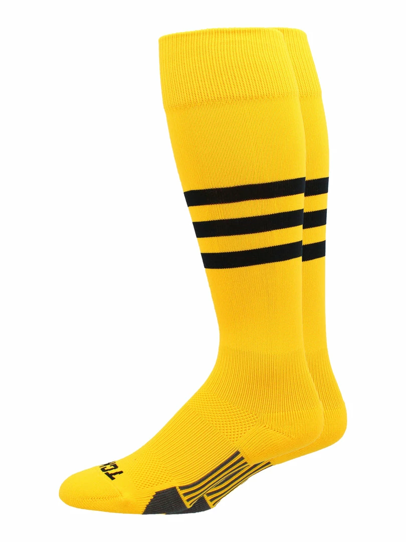 Cheapest ๐ MadSportsStuff Dugout 3 Stripe โพ Baseball ๐งฆ Socks Over The Calf Length Pattern B โญ 1 MadSportsStuff Dugout 3 Stripe Baseball Socks Over The Calf Length Pattern B