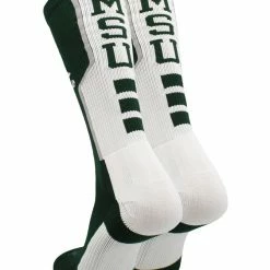 TCK Michigan State University Spartans Socks Perimeter Crew All Schools