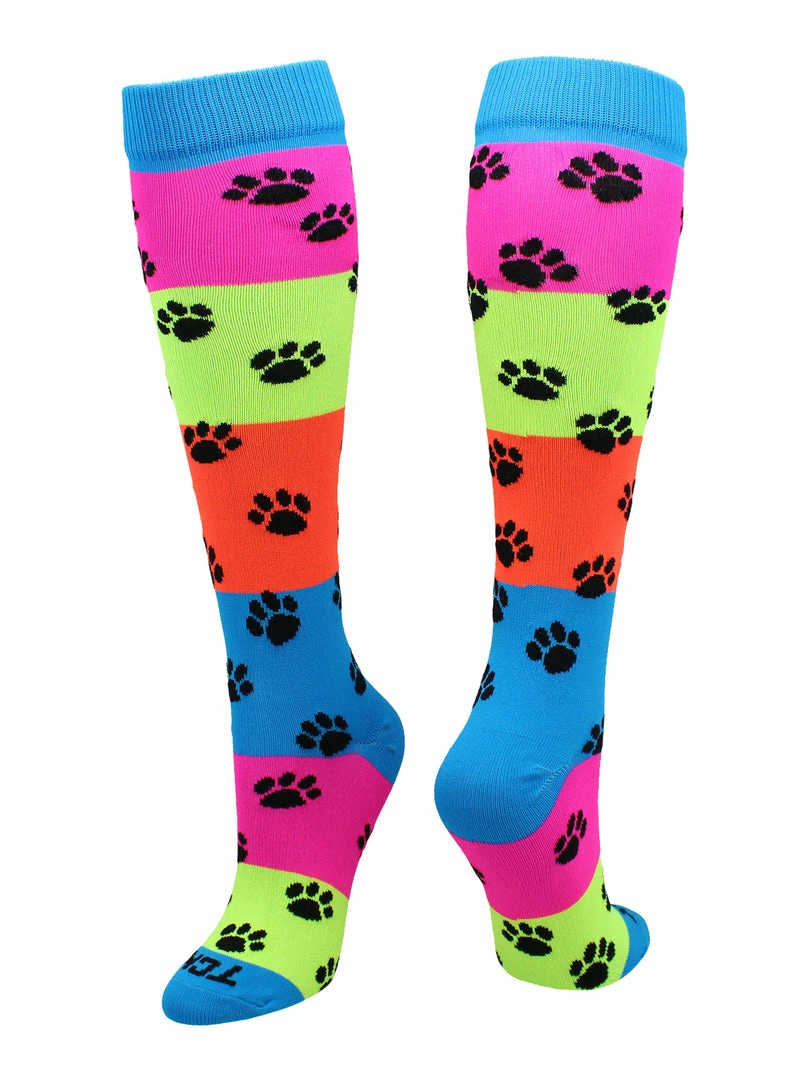 Best Pirce ๐ TCK Neon Rainbow Fun Print OTC ๐งฆ Socks ๐ฅ Softball ๐งฆ Socks ๐งจ 1 TCK Neon Rainbow Fun Print OTC Socks Softball Socks
