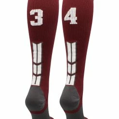 Best Sale ๐ MadSportsStuff ๐ฅ Softball ๐งฆ Socks Maroon Player ID Custom Number Over The Calf ๐งฆ Socks For ๐ฅ Softball โพ Baseball Football Boys And ๐ง Girls ๐คฉ 199 MadSportsStuff Softball Socks Maroon Player ID Custom Number Over The Calf Socks For Softball Baseball Football Boys And Girls