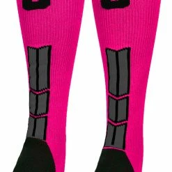 Discount ๐ฅ MadSportsStuff Neon Pink And Black Player ID Custom Number Over The Calf ๐งฆ Socks For ๐ฅ Softball โพ Baseball Football Boys And ๐ง Girls โพ Baseball ๐งฆ Socks ๐ 196 MadSportsStuff Neon Pink And Black Player ID Custom Number Over The Calf Socks For Softball Baseball Football Boys And Girls Baseball Socks