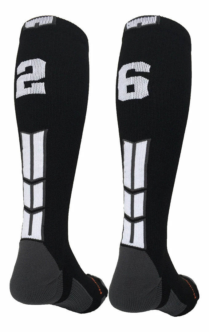Outlet โ MadSportsStuff ๐ฅ Softball ๐งฆ Socks Black Player ID Custom Number Over The Calf ๐งฆ Socks For ๐ฅ Softball โพ Baseball Football Boys And ๐ง Girls ๐ 104 MadSportsStuff Softball Socks Black Player ID Custom Number Over The Calf Socks For Softball Baseball Football Boys And Girls