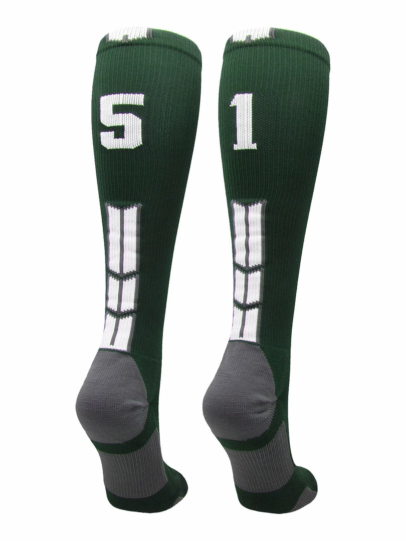 Best reviews of 🤩 MadSportsStuff Dark Green Player ID Custom Number Over The Calf 🧦 Socks For 🥎 Softball ⚾ Baseball Football Boys And 👧 Girls 🥎 Softball 🧦 Socks 🧨 30 MadSportsStuff Dark Green Player ID Custom Number Over The Calf Socks For Softball Baseball Football Boys And Girls Softball Socks
