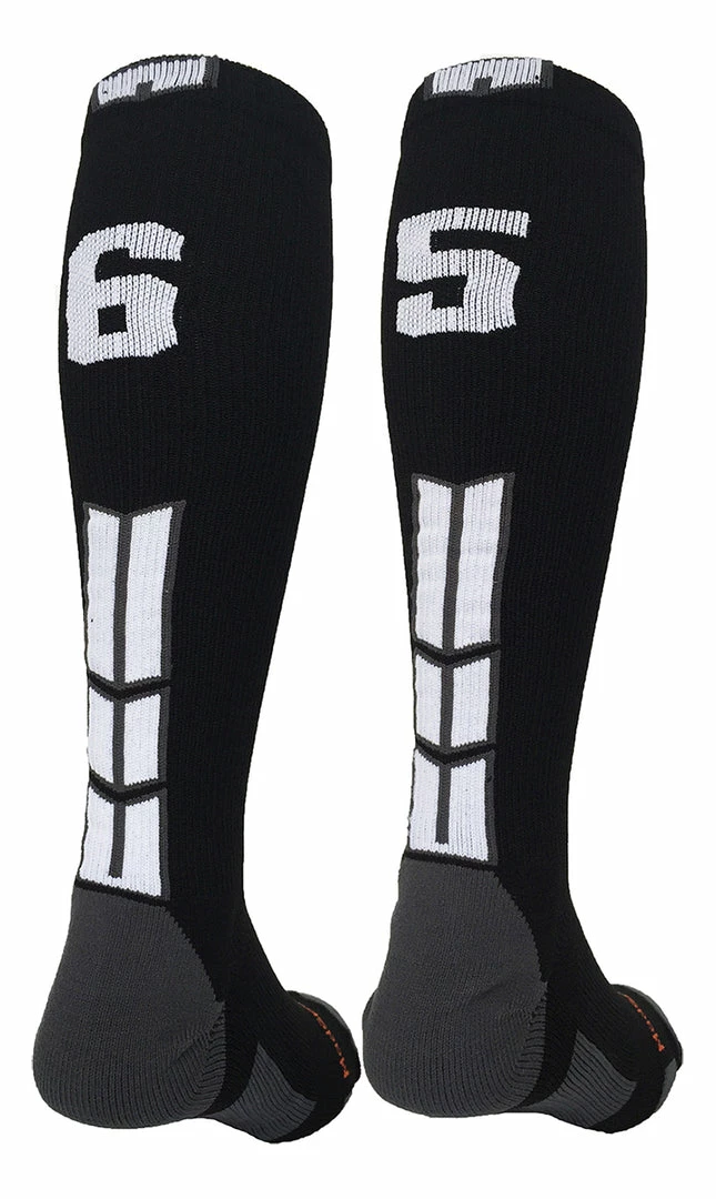 Outlet โ MadSportsStuff ๐ฅ Softball ๐งฆ Socks Black Player ID Custom Number Over The Calf ๐งฆ Socks For ๐ฅ Softball โพ Baseball Football Boys And ๐ง Girls ๐ 15 MadSportsStuff Softball Socks Black Player ID Custom Number Over The Calf Socks For Softball Baseball Football Boys And Girls