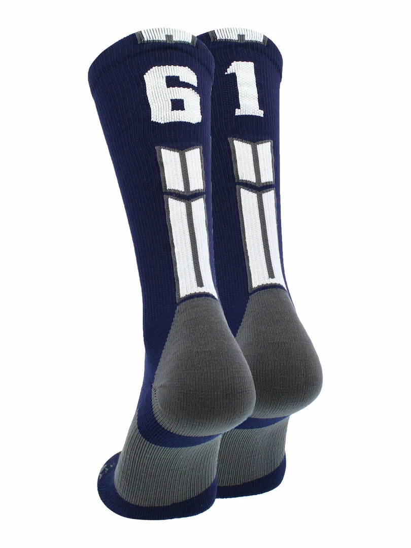 Coupon ๐งจ MadSportsStuff Volleyball ๐งฆ Socks Navy Player ID Custom Number Crew ๐งฆ Socks For ๐ Basketball Lacrosse Volleyball Boys And ๐ง Girls โ๏ธ 18 MadSportsStuff Volleyball Socks Navy Player ID Custom Number Crew Socks For Basketball Lacrosse Volleyball Boys And Girls
