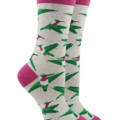 WHD Hummingbird Bird Socks For Women Gift For Bird Lovers Crazy Socks - Crew