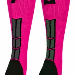 Best Sale ๐ MadSportsStuff โพ Baseball ๐งฆ Socks Neon Pink And Black Player ID Custom Number Over The Calf ๐งฆ Socks For ๐ฅ Softball โพ Baseball Football Boys And ๐ง Girls โจ 113 MadSportsStuff Baseball Socks Neon Pink And Black Player ID Custom Number Over The Calf Socks For Softball Baseball Football Boys And Girls