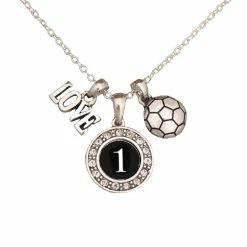 Discount ๐ MadSportsStuff ๐ง Girls Soccer Necklace With Jersey Number (Available In 39 Numbers) โ 63 MadSportsStuff Girls Soccer Necklace With Jersey Number (Available In 39 Numbers)
