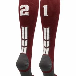 Best Sale ๐ MadSportsStuff Maroon Player ID Custom Number Over The Calf ๐งฆ Socks For ๐ฅ Softball โพ Baseball Football Boys And ๐ง Girls ๐ฅ Softball ๐งฆ Socks ๐ 161 MadSportsStuff Maroon Player ID Custom Number Over The Calf Socks For Softball Baseball Football Boys And Girls Softball Socks