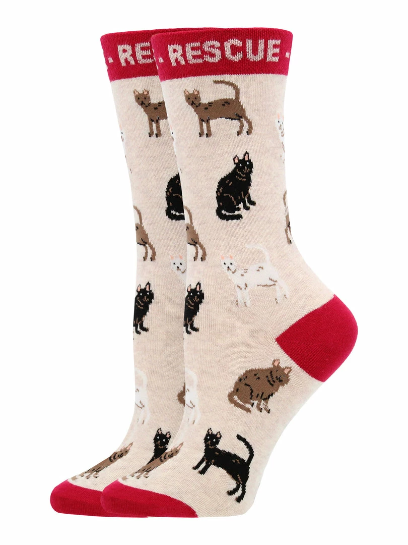 New โจ WHD Adopt A Cat ๐งฆ Socks For ๐ฉ Women - Gift For Cat Lovers Crazy ๐งฆ Socks - Crew ๐ 2 WHD Adopt A Cat Socks For Women - Gift For Cat Lovers Crazy Socks - Crew