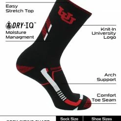 TCK Utah Utes Socks University Of Utah Utes Champion Crew Socks All Schools