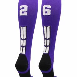 Discount ๐ MadSportsStuff Purple Player ID Custom Number Over The Calf ๐งฆ Socks For ๐ฅ Softball โพ Baseball Football Boys And ๐ง Girls ๐ฅ Softball ๐งฆ Socks ๐ 209 MadSportsStuff Purple Player ID Custom Number Over The Calf Socks For Softball Baseball Football Boys And Girls Softball Socks