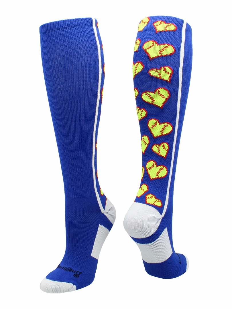 Deals ๐ MadSportsStuff ๐ฅ Softball ๐งฆ Socks With Love ๐ฅ Softball Hearts For ๐ง Girls Or ๐ฉ Women - Athletic Over The Calf ๐งฆ Socks ๐ 8 MadSportsStuff Softball Socks With Love Softball Hearts For Girls Or Women - Athletic Over The Calf Socks
