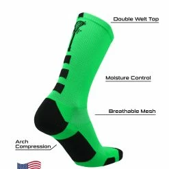 TCK Midline Lacrosse Logo Crew Socks