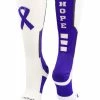 MadSportsStuff Relay For Life Hope Cancer Awareness Athletic Crew Socks Basketball Socks