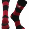 TCK All Schools Alabama Crimson Tide Socks Game Day Striped Crew Socks