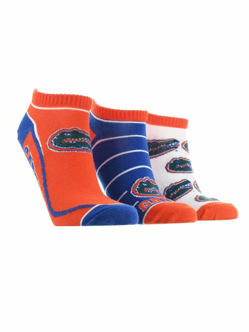 Buy ๐ฅ TCK All Schools Florida Gators No Show ๐งฆ Socks Full Field 3 Pack ๐ฅ 4 TCK All Schools Florida Gators No Show Socks Full Field 3 Pack