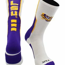 Cheapest โ TCK All Schools LSU Tigers Perimeter Crew ๐งฆ Socks โค๏ธ 13 TCK All Schools LSU Tigers Perimeter Crew Socks