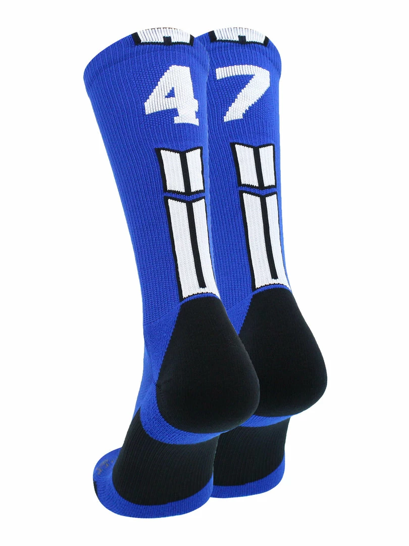 Budget ๐คฉ MadSportsStuff Volleyball ๐งฆ Socks Royal Player ID Custom Number Crew ๐งฆ Socks For ๐ Basketball Lacrosse Volleyball Boys And ๐ง Girls ๐ 82 MadSportsStuff Volleyball Socks Royal Player ID Custom Number Crew Socks For Basketball Lacrosse Volleyball Boys And Girls
