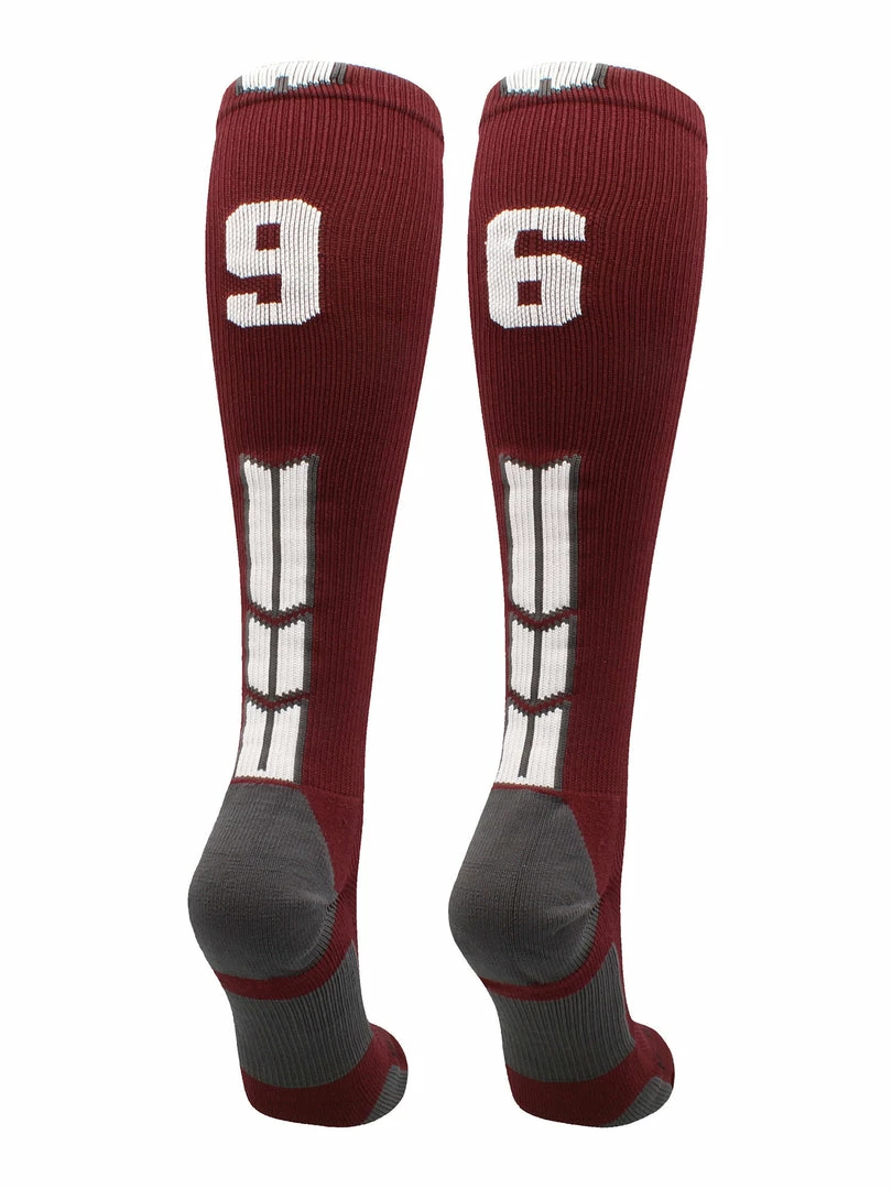 Best Sale ๐ MadSportsStuff Maroon Player ID Custom Number Over The Calf ๐งฆ Socks For ๐ฅ Softball โพ Baseball Football Boys And ๐ง Girls ๐ฅ Softball ๐งฆ Socks ๐ 33 MadSportsStuff Maroon Player ID Custom Number Over The Calf Socks For Softball Baseball Football Boys And Girls Softball Socks