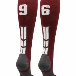 Best Sale ๐ MadSportsStuff ๐ฅ Softball ๐งฆ Socks Maroon Player ID Custom Number Over The Calf ๐งฆ Socks For ๐ฅ Softball โพ Baseball Football Boys And ๐ง Girls ๐คฉ 137 MadSportsStuff Softball Socks Maroon Player ID Custom Number Over The Calf Socks For Softball Baseball Football Boys And Girls